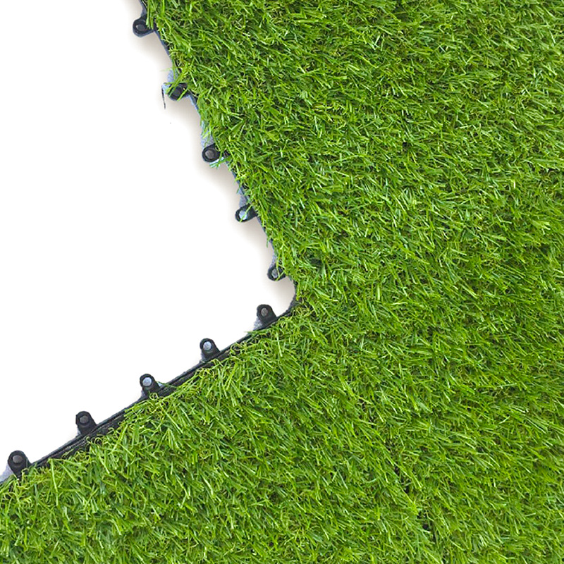 Реалистичные взаимосвязанные плитки из искусственной травы для сада